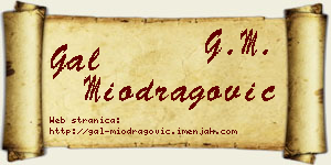 Gal Miodragović vizit kartica